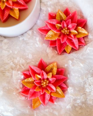 V další chystané svíčce bude taky vánoční hvězda 🌸 Malinko jiná než ve Zlaté Hvězdě, ale pořád vánoční. 🎄🕯️ #candeli...