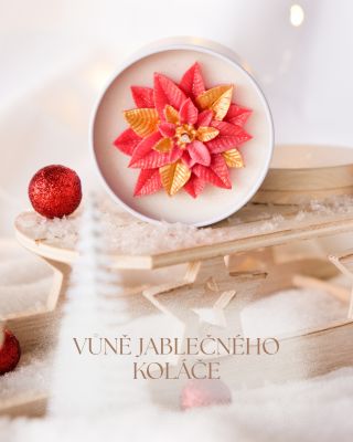 Právě upečený jablečný koláč (jablko, vanilka, hřebíček a pomerančová kůra), tak voní jedna z posledních vánočních svíček,...